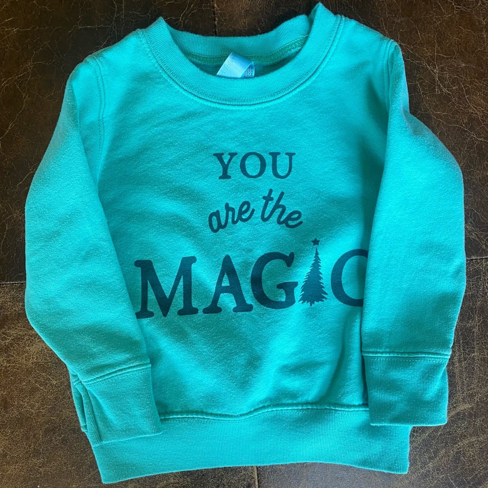 The wishing elephant “you are the magic” sweater, size 2, barely worn!